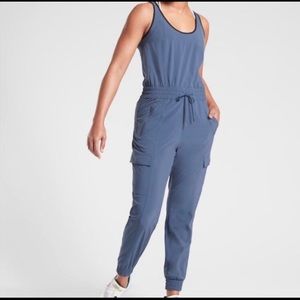 Athleta Unbound Jumpsuit Iron Blue